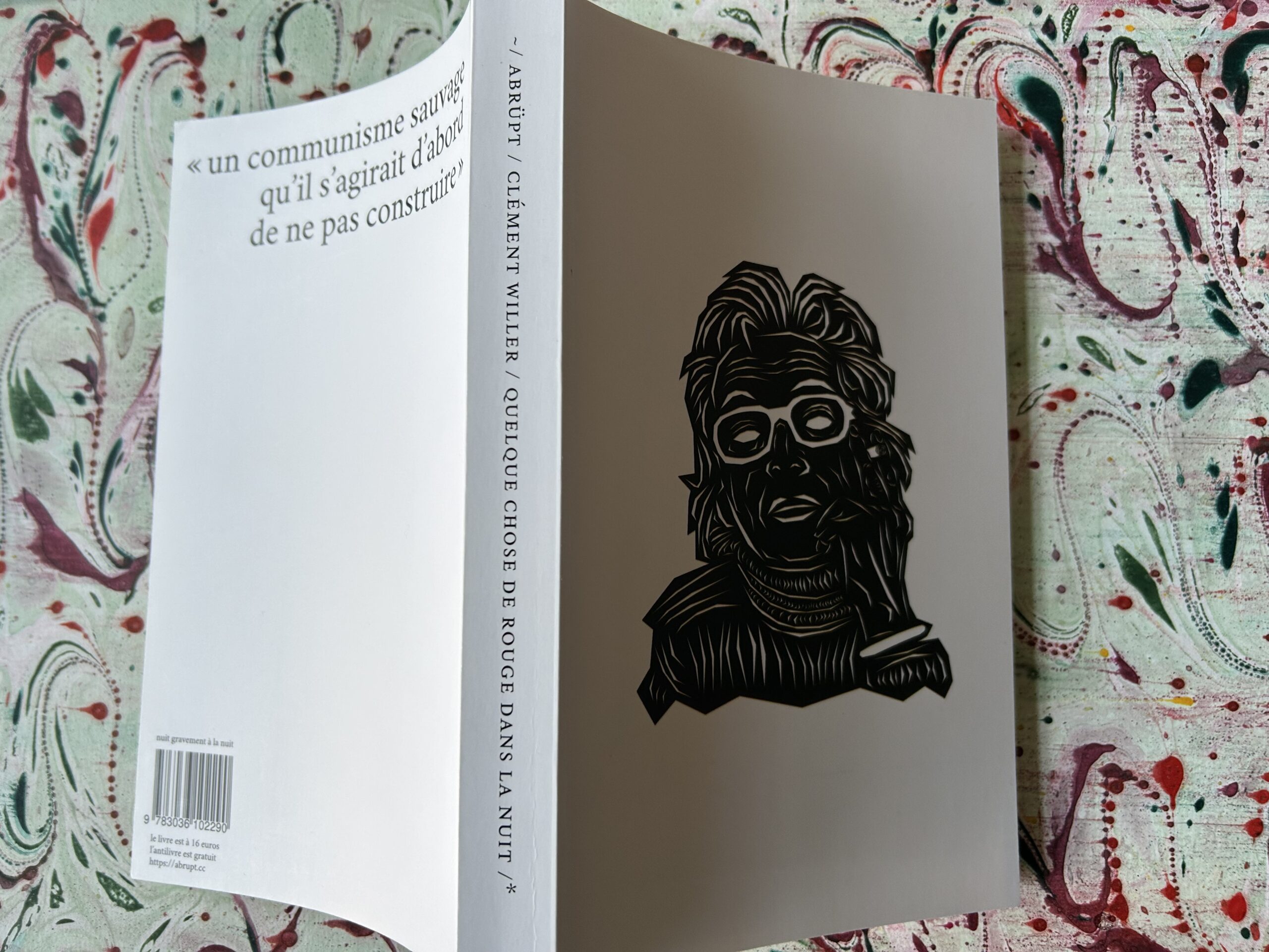Clément Willer, Quelque chose de rouge dans la nuit, éd Abrüpt, 2025.